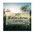 Brighten your space with the 2027 Religious Wall Calendar from HannahFaithstore, featuring a cover adorned with a sunlit field, trees, and dandelions. This uplifting wall calendar displays the phrase: "12 Month, Verses to nourish your soul," making it an ideal faith-based gift for any season.