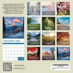 The 2026 Religious Wall Calendar by HannahFaithstore showcases scenic nature photos each month, with a December page featuring an inspiring Bible verse—making it a perfect faith-based gift for any occasion.